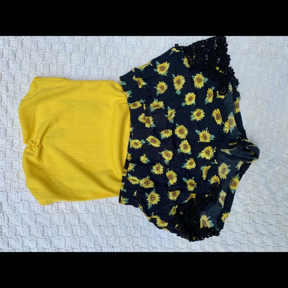 Yellow body suit
